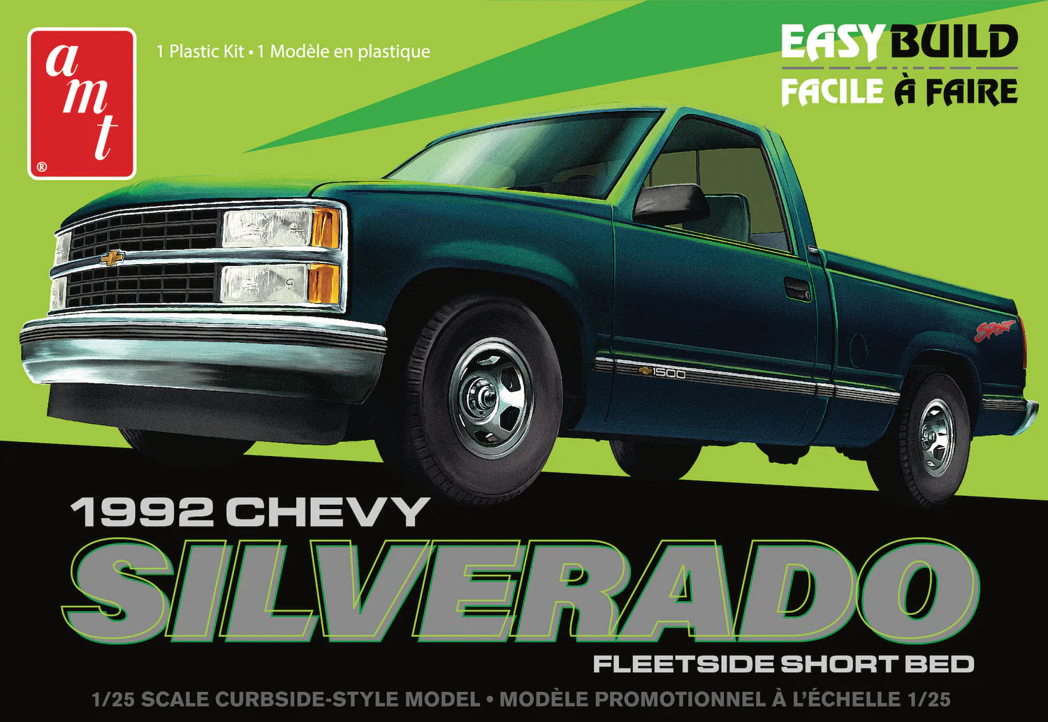 1408 '92 CHEVY SILVERADO FLEETSIDE-1:25 SCALE