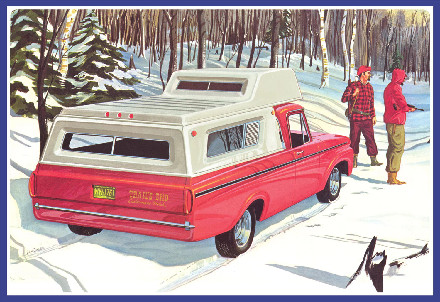 1412 "63 FORD F100 CAMPER PICKUP-1:25 SCALE
