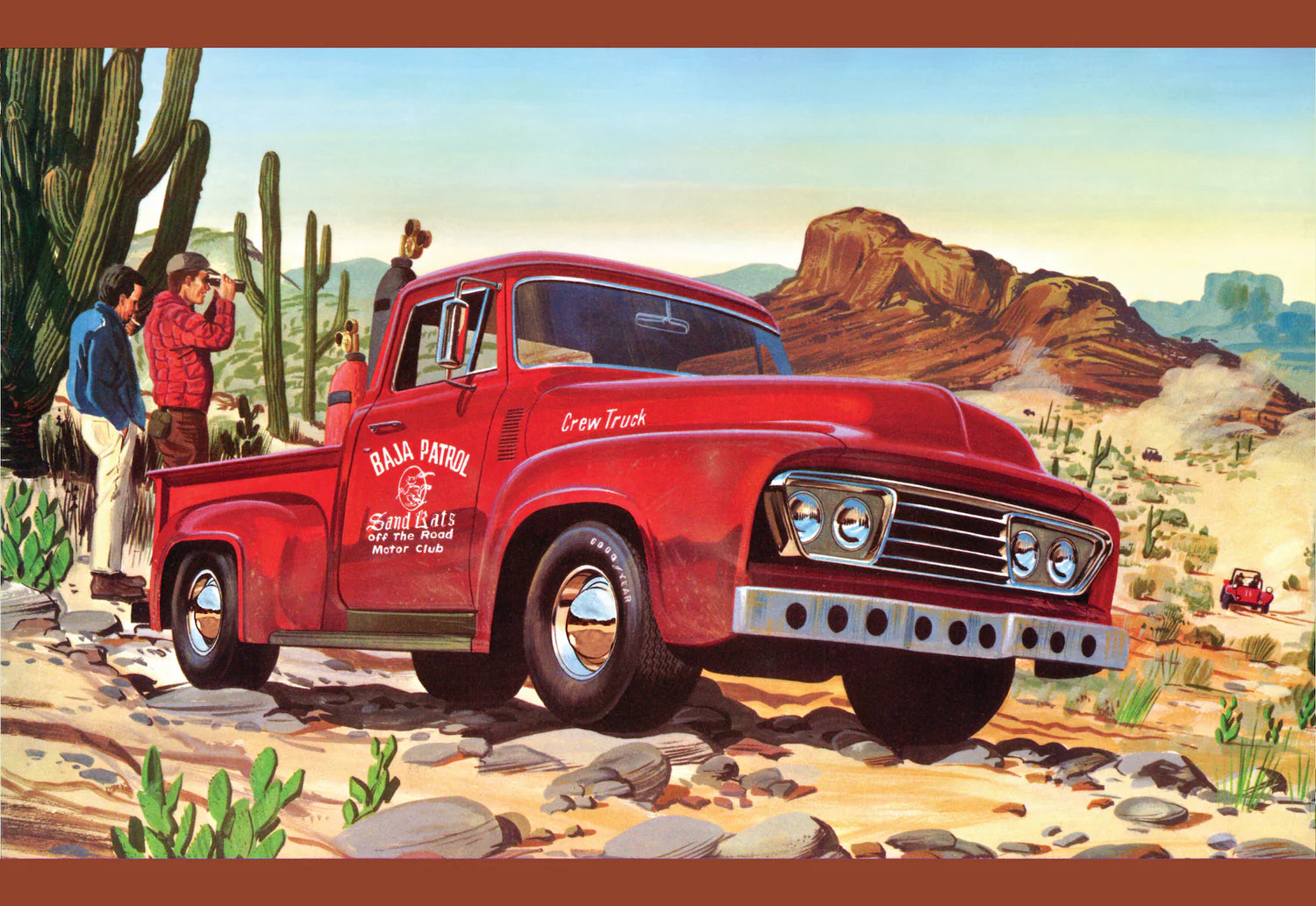 1505 '53 BAJA PATROL FORD PICKUP CREW TRUCK-1:25 SCALE