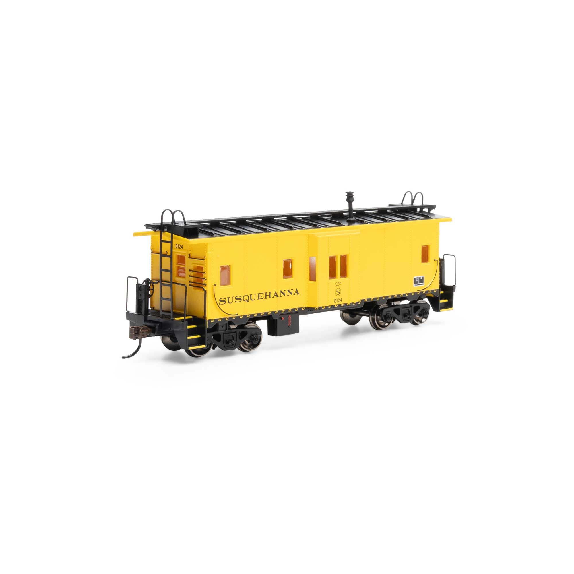 ATH90338 NEW YORK SUSQUEHANNA & WESTERN BAY WINDOW CABOOSE #0124 -HO