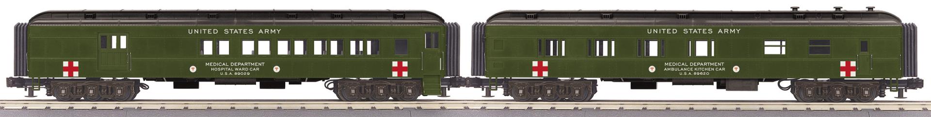 30-69393 UNITED STATES ARMY HEAVYWEIGHT PASSENGER 2-CAR COMBINE/DINER SET-O