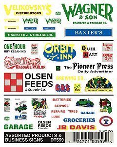 DT559 ASSORTED PRODUCT/ BUSINSESS SIGNS-HO