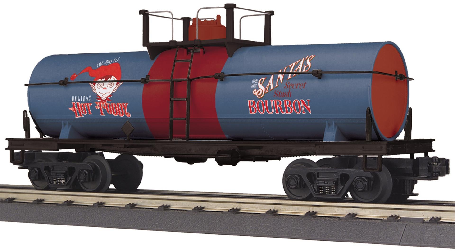 30-73678 NORTH POLE TIPSY ELF HOT TODDY SMOKING TANK CAR-O
