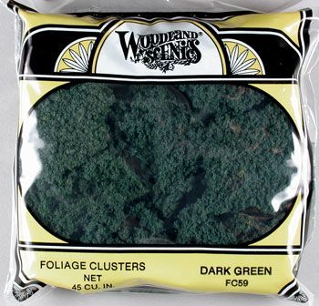 FC59 DARK GREEN FOLIAGE CLUSTERS