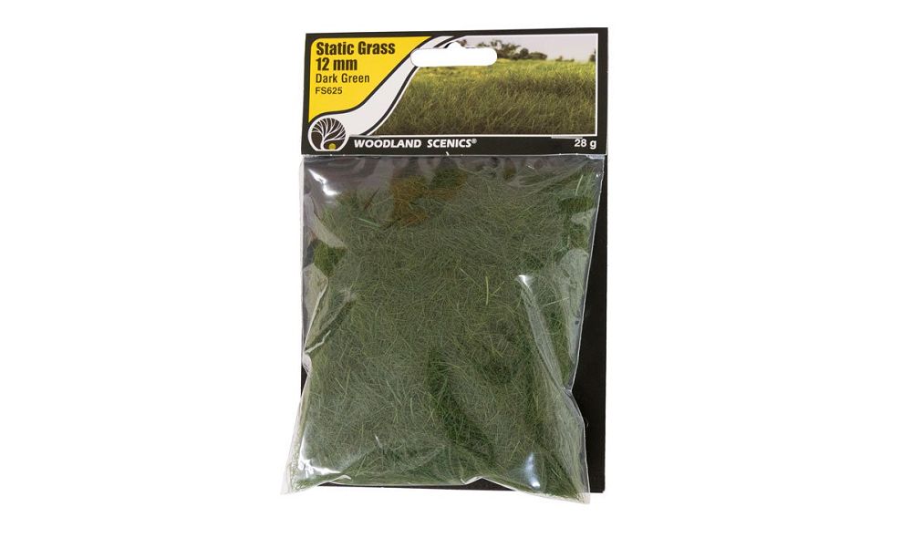 FS625 12MM DARK GREEN STATIC GRAS