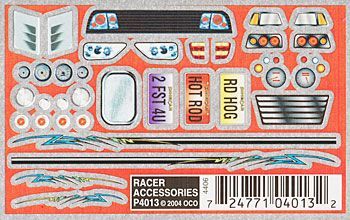 P4013 RACER ACCESSORIES DECALS