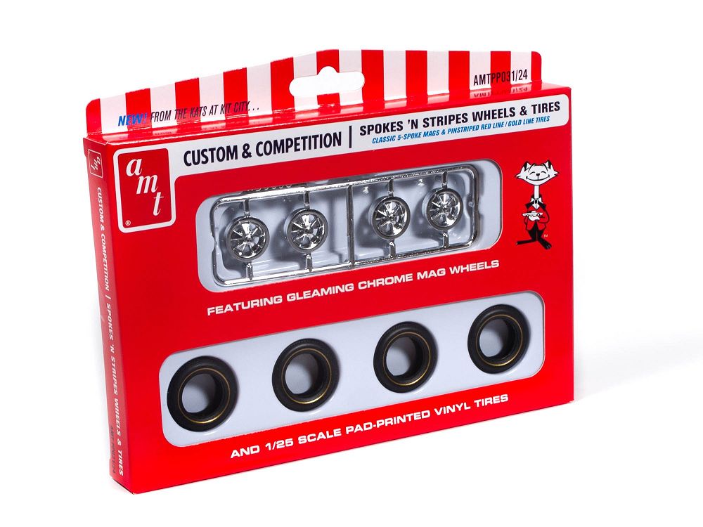 PP031 SPOKES & STRIPES WHEELS-1:25 SCALE