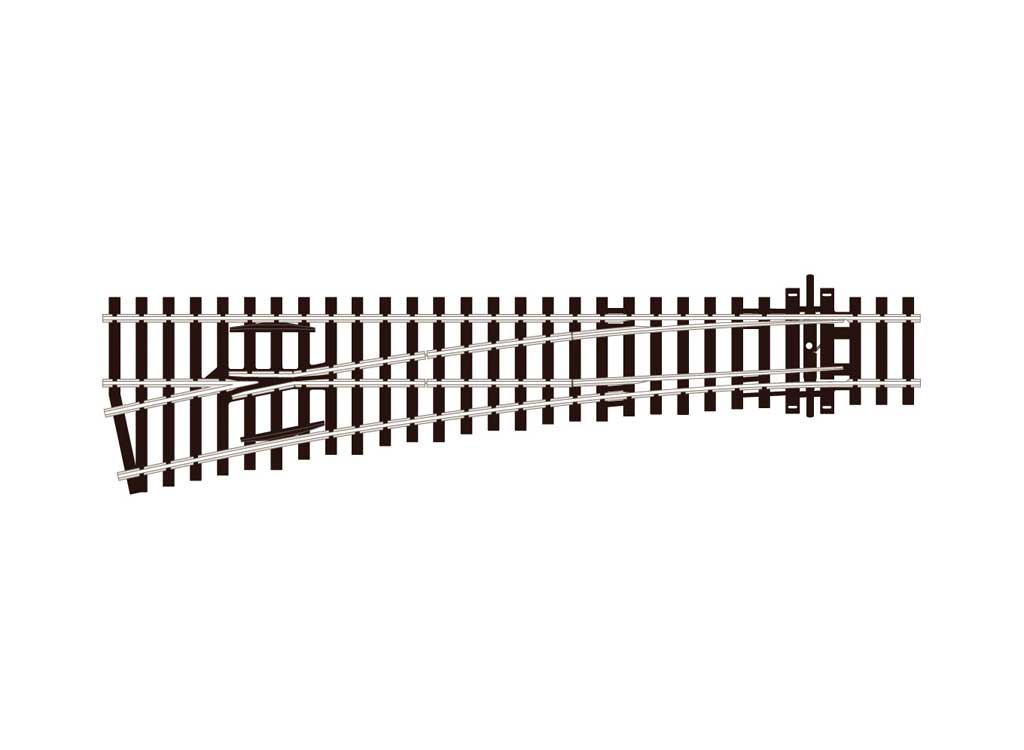 SL-E96 CODE 100 MEDIUM RADIUS LEFT-HAND TURNOUT