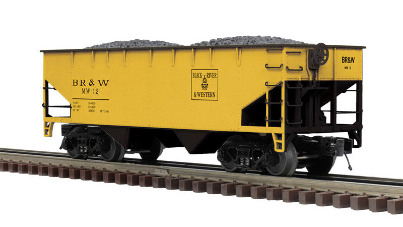 3003156 BLACK RIVER & WESTERN (MOW) 2-BAY OFFSET HOPPER-O