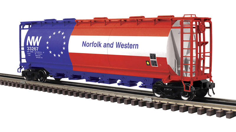 3004237 NORFOLK & WESTERN BICENTENNIAL 6-BAY CYLINDRICAL HOPPER #33267 2-RAIL-O