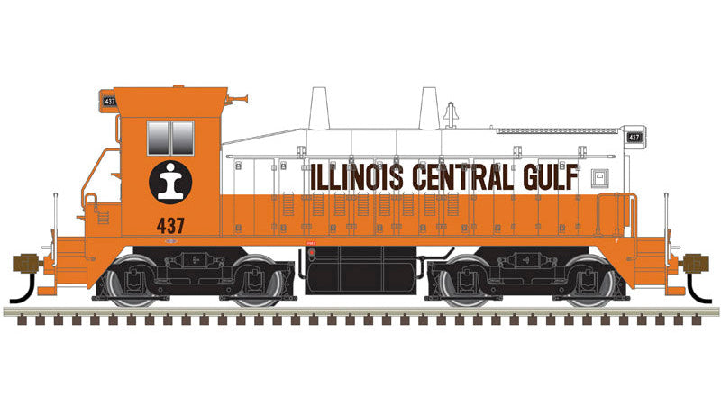 30138877 ILLINOIS CENTRAL GULF SW9 #437 2-RAIL ANALOG-O